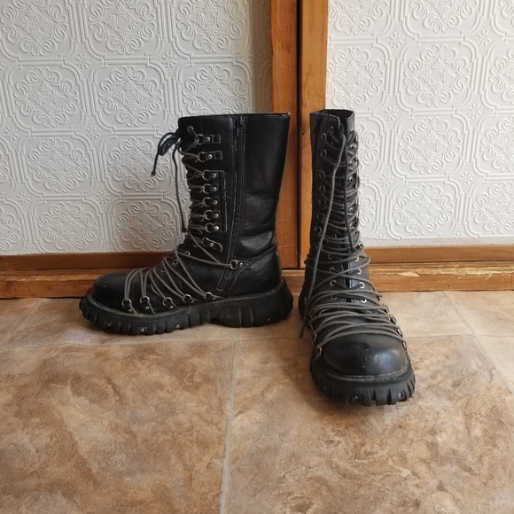 demonia Other - Lace up boots